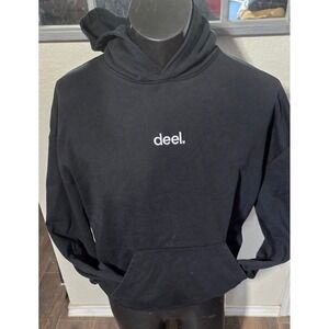 Stanley Stella Deel Hoodie Mens Medium Black Organic Cotton Cooper Dry Sweater
